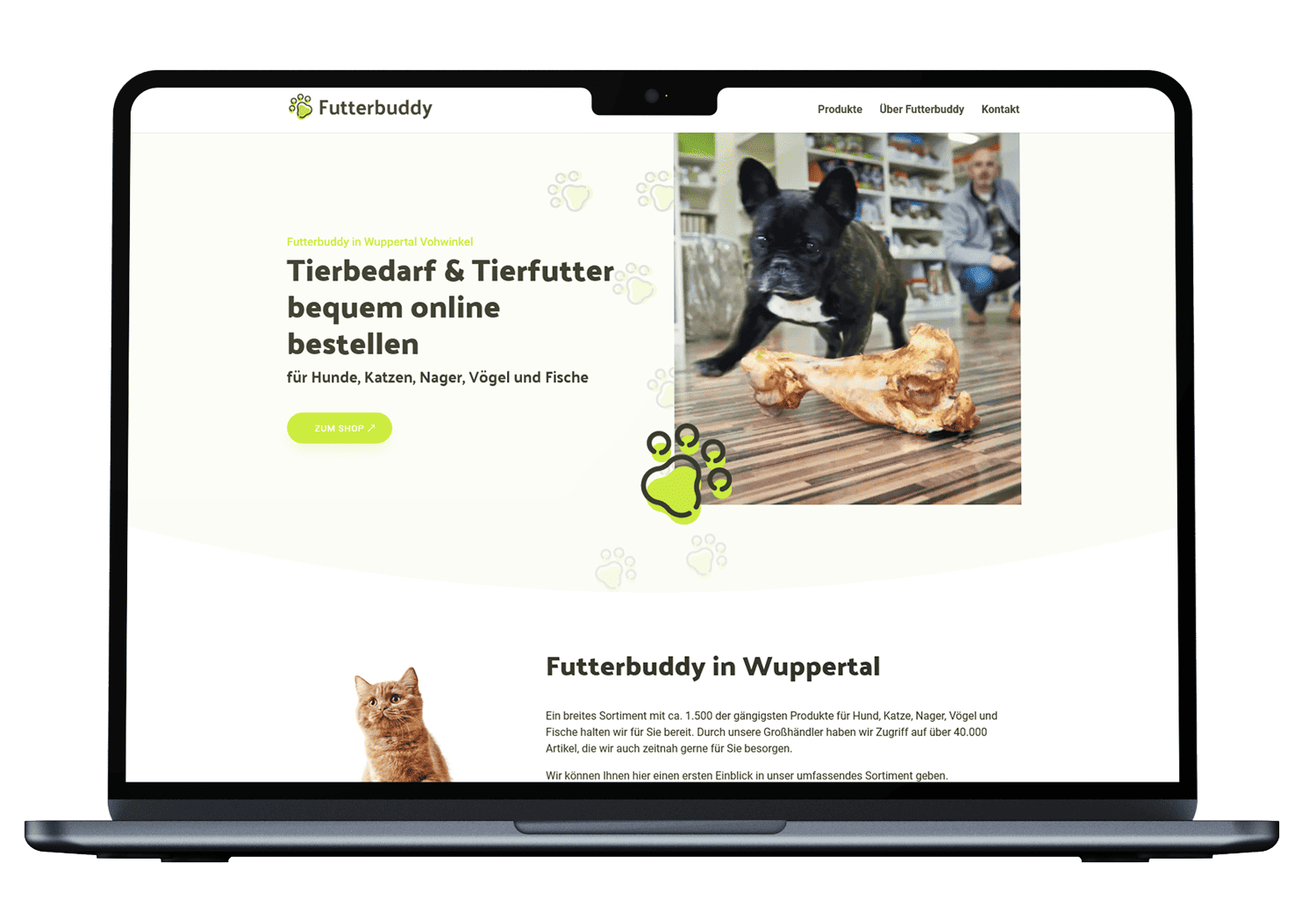 Neue Website für Futterbuddy aus Wuppertal