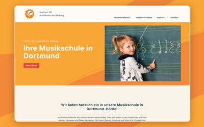 Relaunch für das Institut für musikalische Bildung: die Musikschule aus Dortmund präsentiert sich in neuem Look