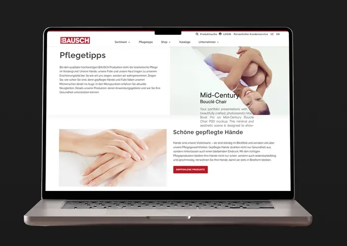 Peter Bausch Webseite & Shop