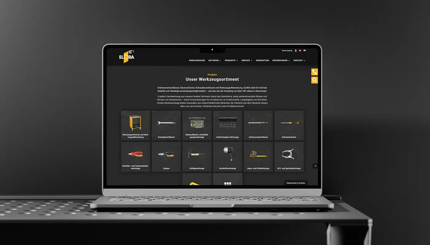 ELORA Werkzeugfabrik – Website