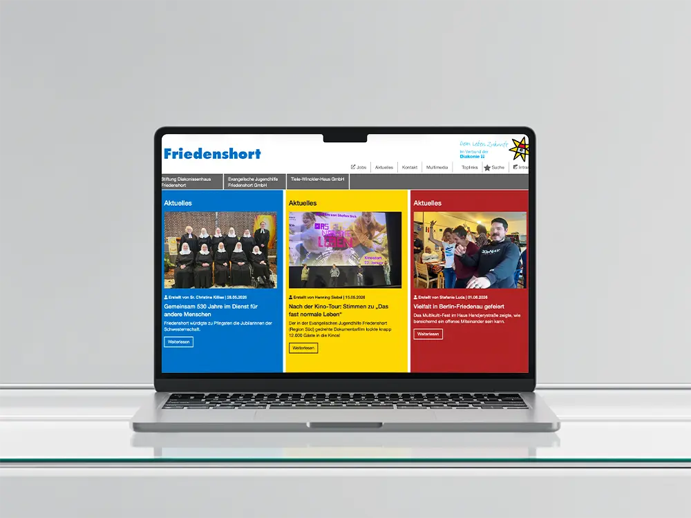 Friedenshort Webseite