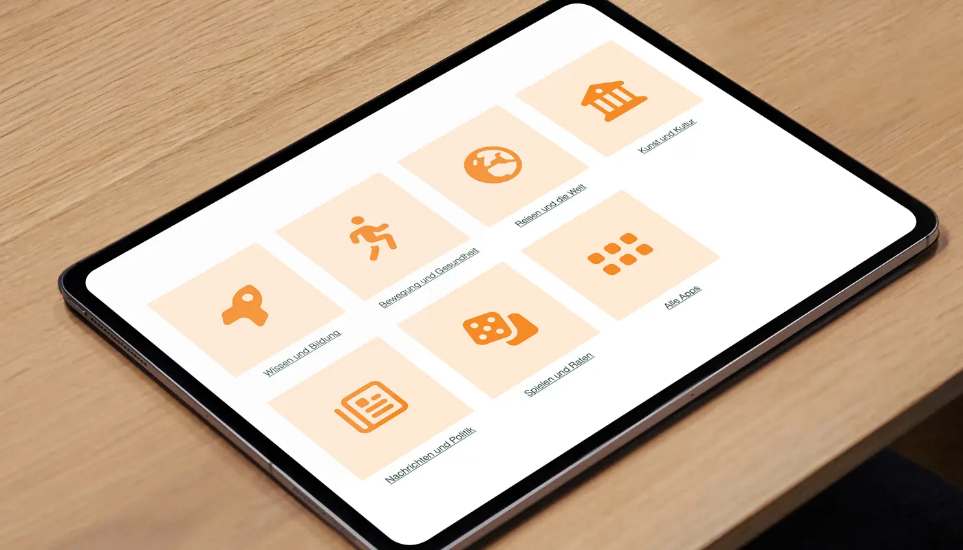 Nachbarschaftsheim Wuppertal - Tablet Applikation Senioren
